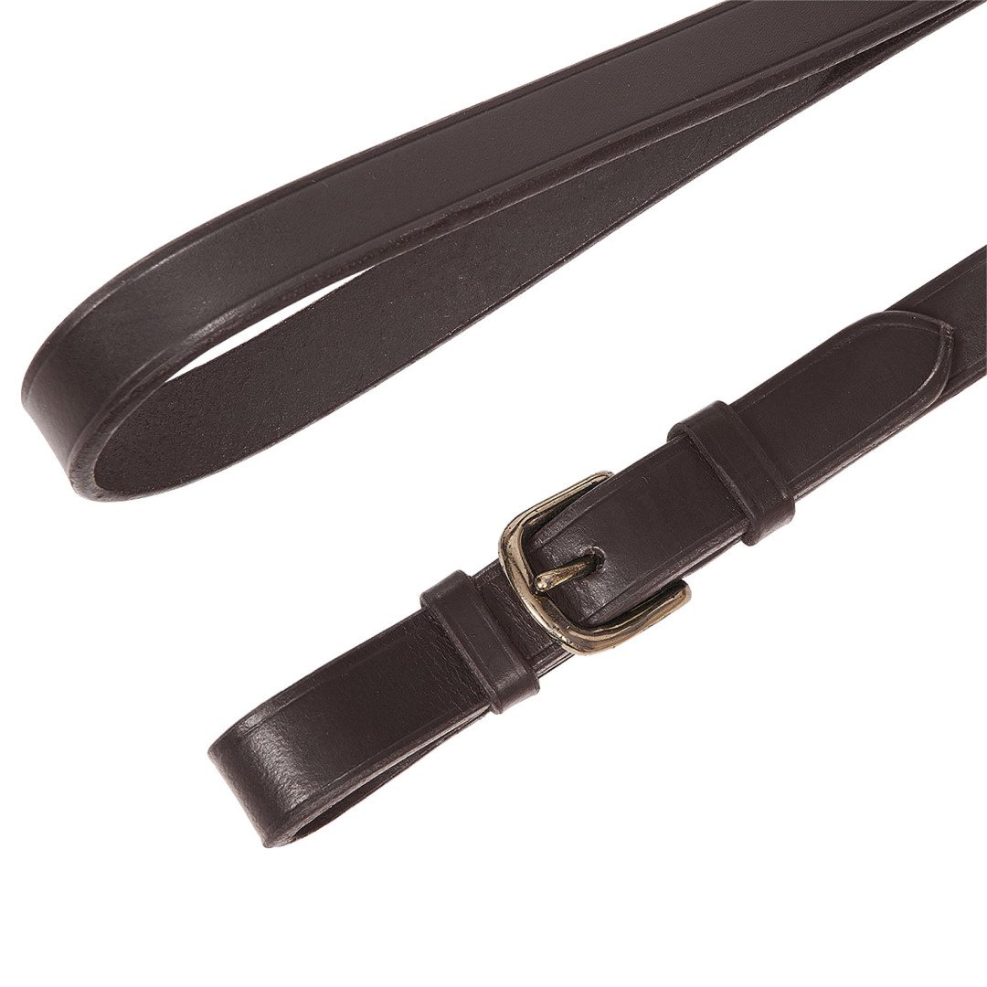 Leather Lead With Brass Chain