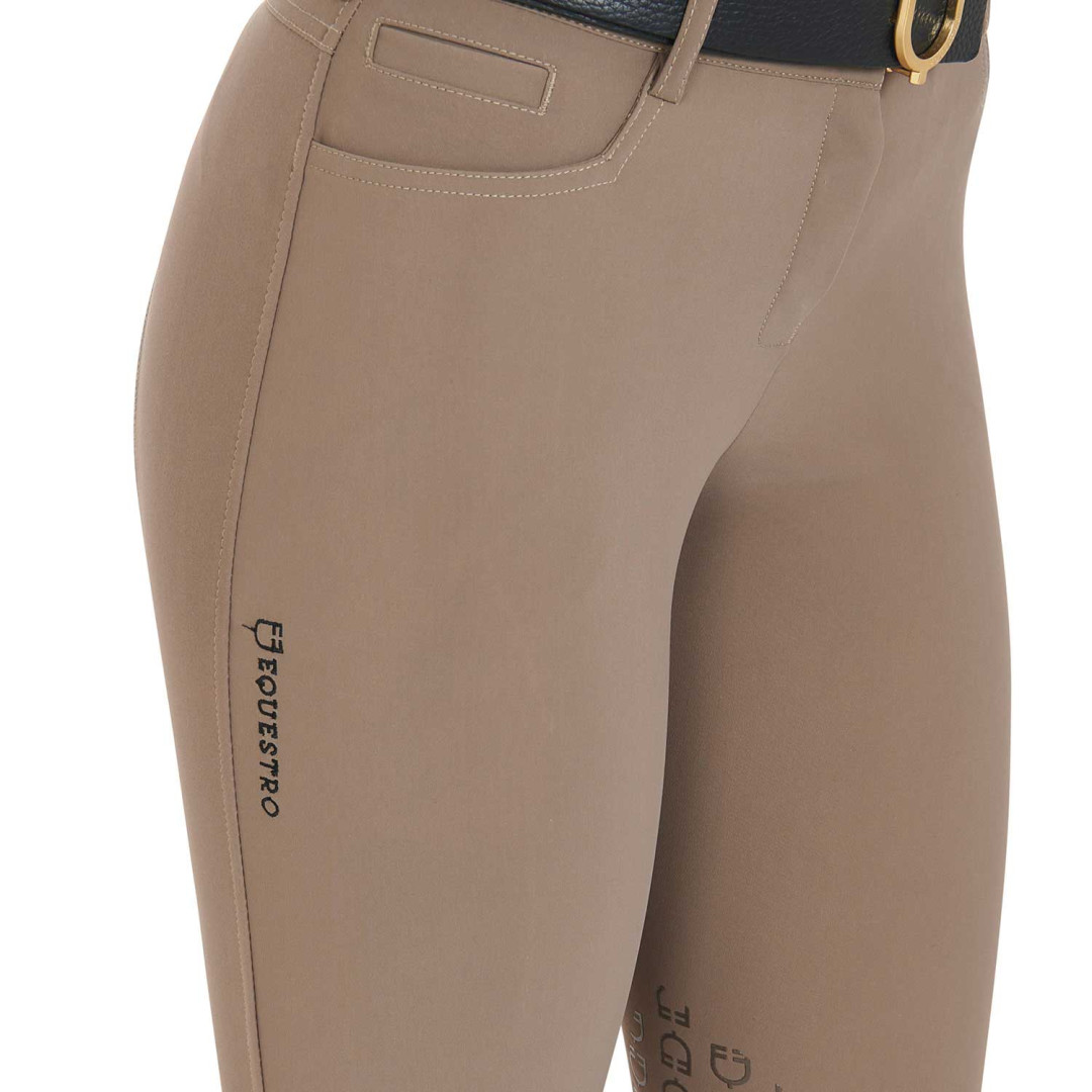 Women's Slim Fit Grip Breeches With Logo Women's Slim Fit Grip Breeches With Logo