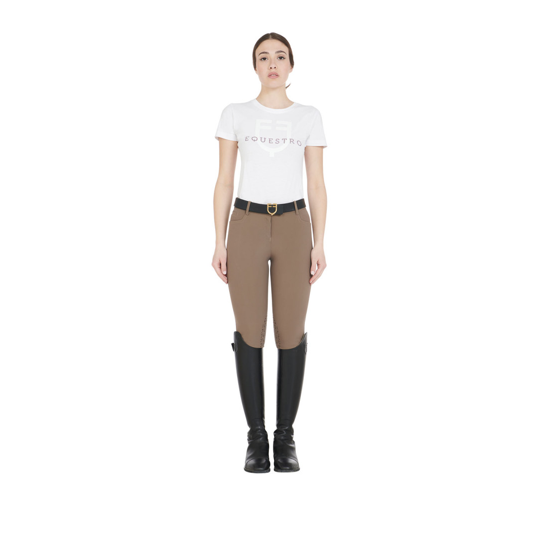 Women's Slim Fit Grip Breeches With Logo Women's Slim Fit Grip Breeches With Logo