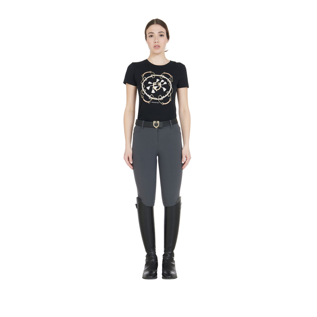Women's Slim Fit Grip Breeches With Logo Women's Slim Fit Grip Breeches With Logo
