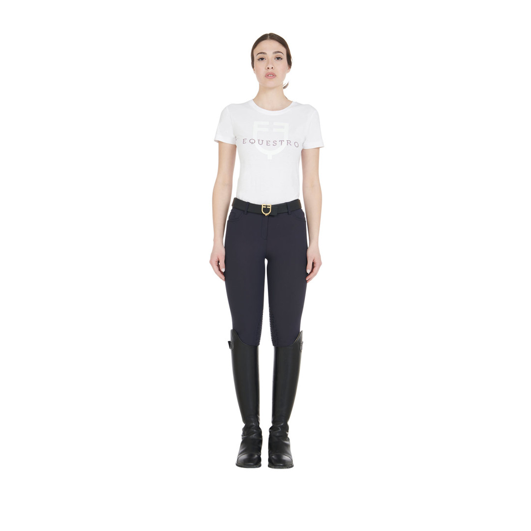 Women's Slim Fit Grip Breeches With Logo Women's Slim Fit Grip Breeches With Logo