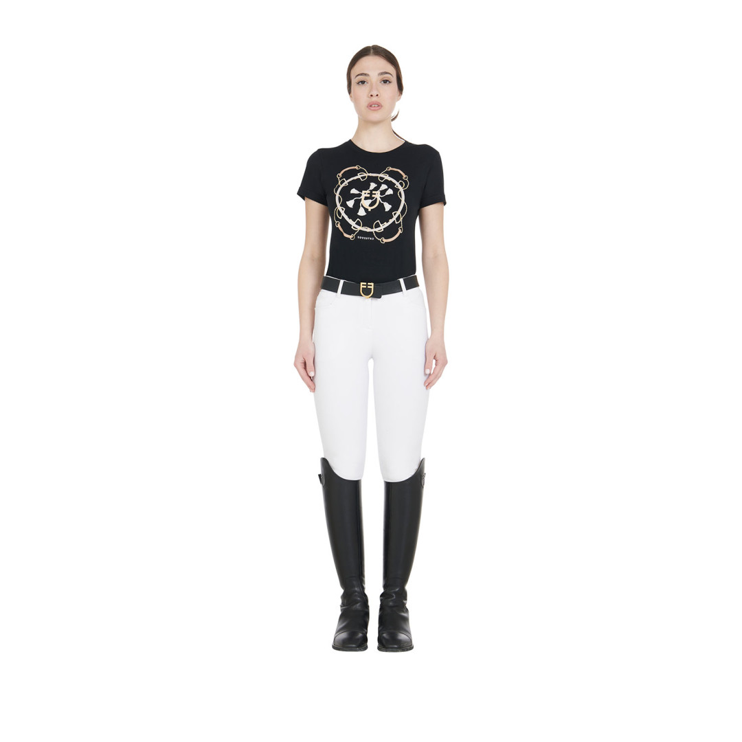 Women's Slim Fit Grip Breeches With Logo Women's Slim Fit Grip Breeches With Logo