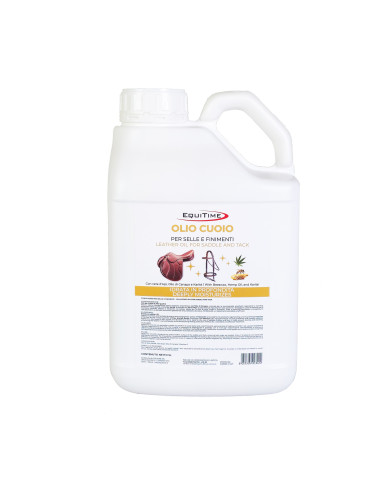 EQUITIME Huile cuir pour selles et harnais 5 litres