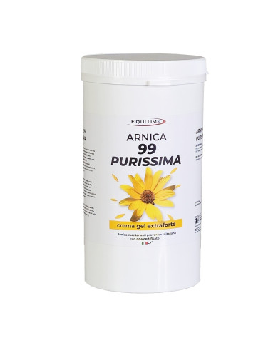EQUITIME creme ARNICA 99 PURE gel cavalos para uso humano 1 kg