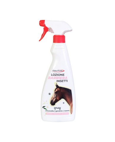 EQUITIME Equitime Insektenschutzlotion – Zitronengras, Geranie und Neem 500 ml