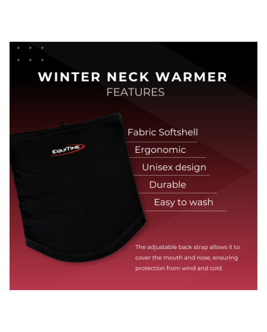 Abbigliamento Endurance Equitime EQUITIME Scaldacollo invernale in softshell traspirante Antivento 16,39&nbsp;€