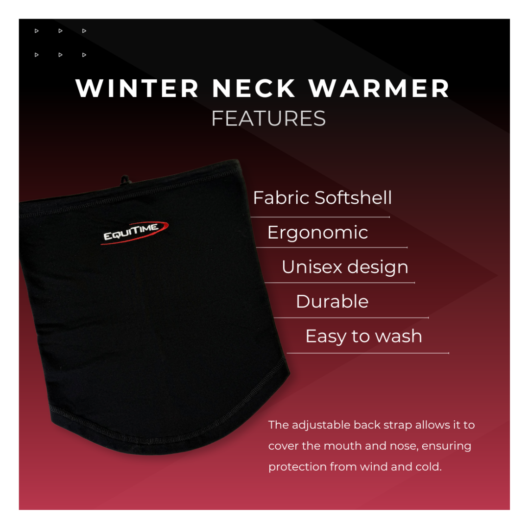 EQUITIME Bufanda de invierno en softshell transpirable a prueba de viento EQUITIME Bufanda de invierno en softshell transpirable a prueba de viento