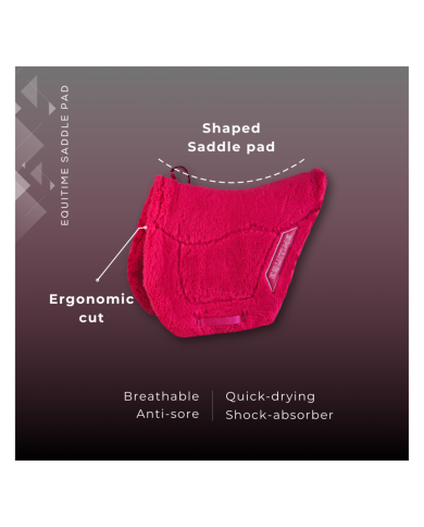 EQUITIME endurance saddle Saddlepad FLEECE mod. RACING EQUITIME endurance saddle Saddlepad FLEECE mod. RACING