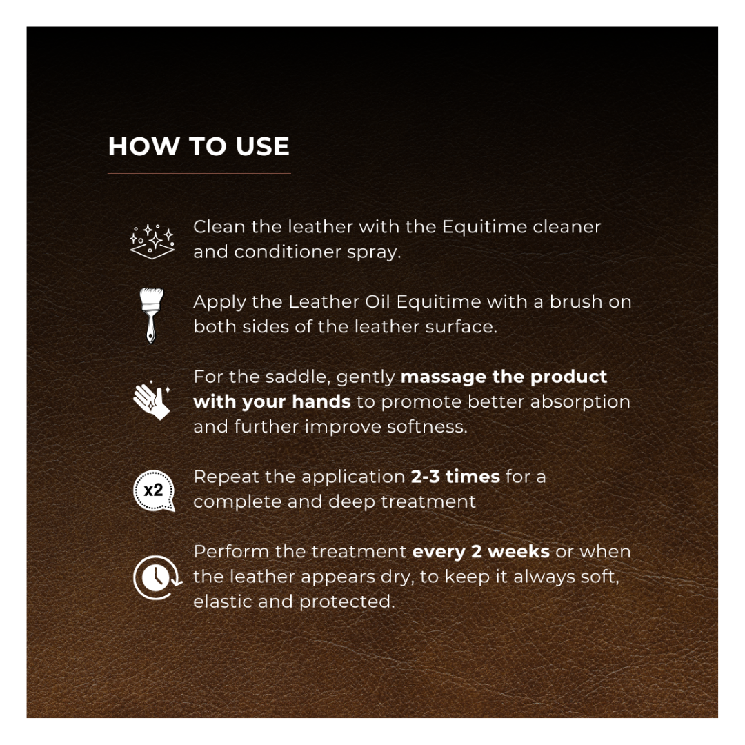 Horse & Leather Care  EQUITIME Aceite para cuero para sillas y arneses 5 litros 131,14 € Horse & Leather Care  EQUITIME Aceite para cuero para sillas y arneses 5 litros 131,14 €