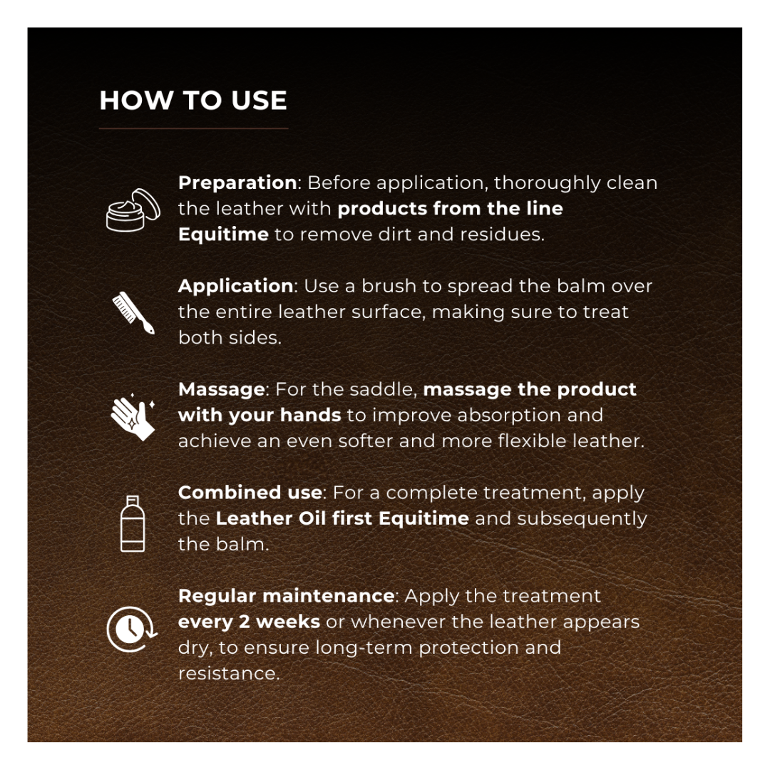 Horse & Leather Care  EQUITIME Leather Balm for Saddle Harnesses and Boots 220g 9,83 €