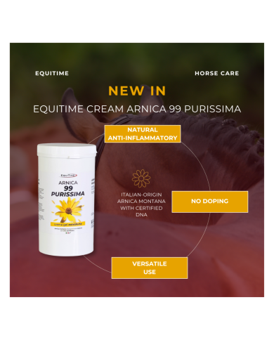 Horse & Leather Care  EQUITIME cream ARNICA 99 PURISSIMA gel horses human use 1 kg 40,98 € Horse & Leather Care  EQUITIME cream ARNICA 99 PURISSIMA gel horses human use 1 kg 40,98 €