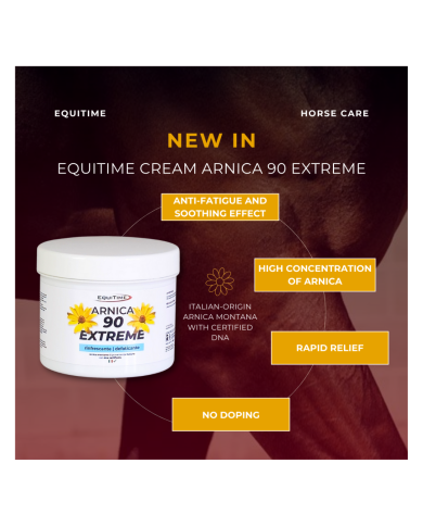 Horse & Leather Care  EQUITIME crema ARNICA 90 EXTREME gel cavalli uso umano 500ml 24,58 € Horse & Leather Care  EQUITIME crema ARNICA 90 EXTREME gel cavalli uso umano 500ml 24,58 €
