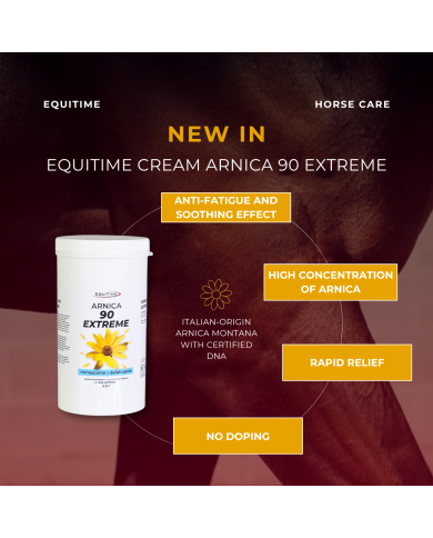 Horse & Leather Care  EQUITIME crema ARNICA 90 EXTREME gel cavalli uso umano 1 kg 40,98 € Horse & Leather Care  EQUITIME crema ARNICA 90 EXTREME gel cavalli uso umano 1 kg 40,98 €