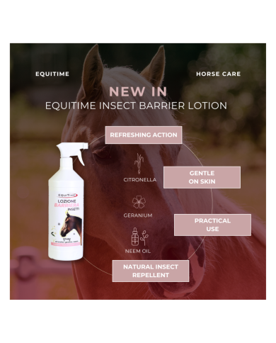EQUITIME Lotion barrière anti-insectes Equitime - citronnelle, géranium et neem 1000ml