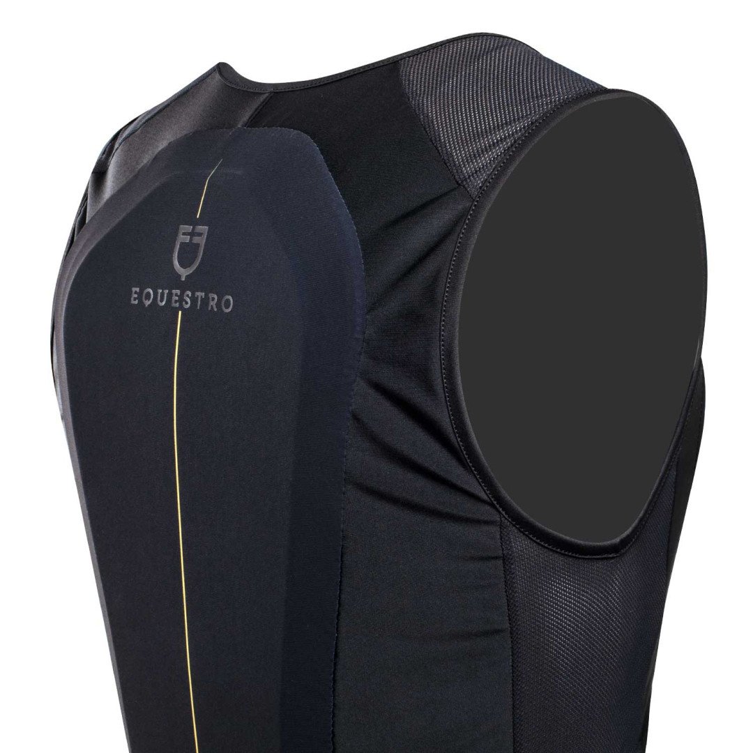 Protection dorsale unisexe EQUESTRO avec plastron rembourré niveau 2