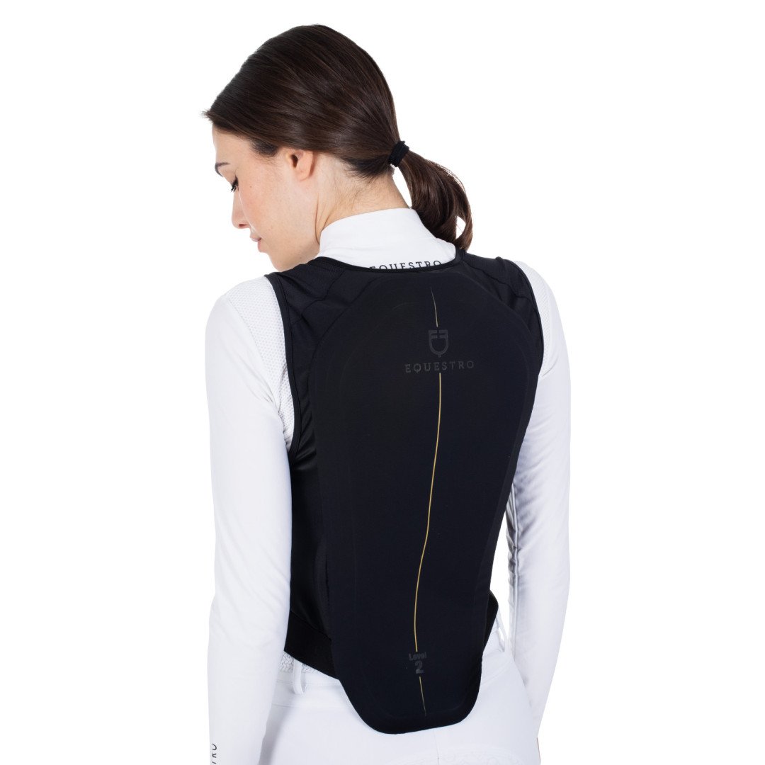 Protection dorsale unisexe EQUESTRO avec plastron rembourré niveau 2