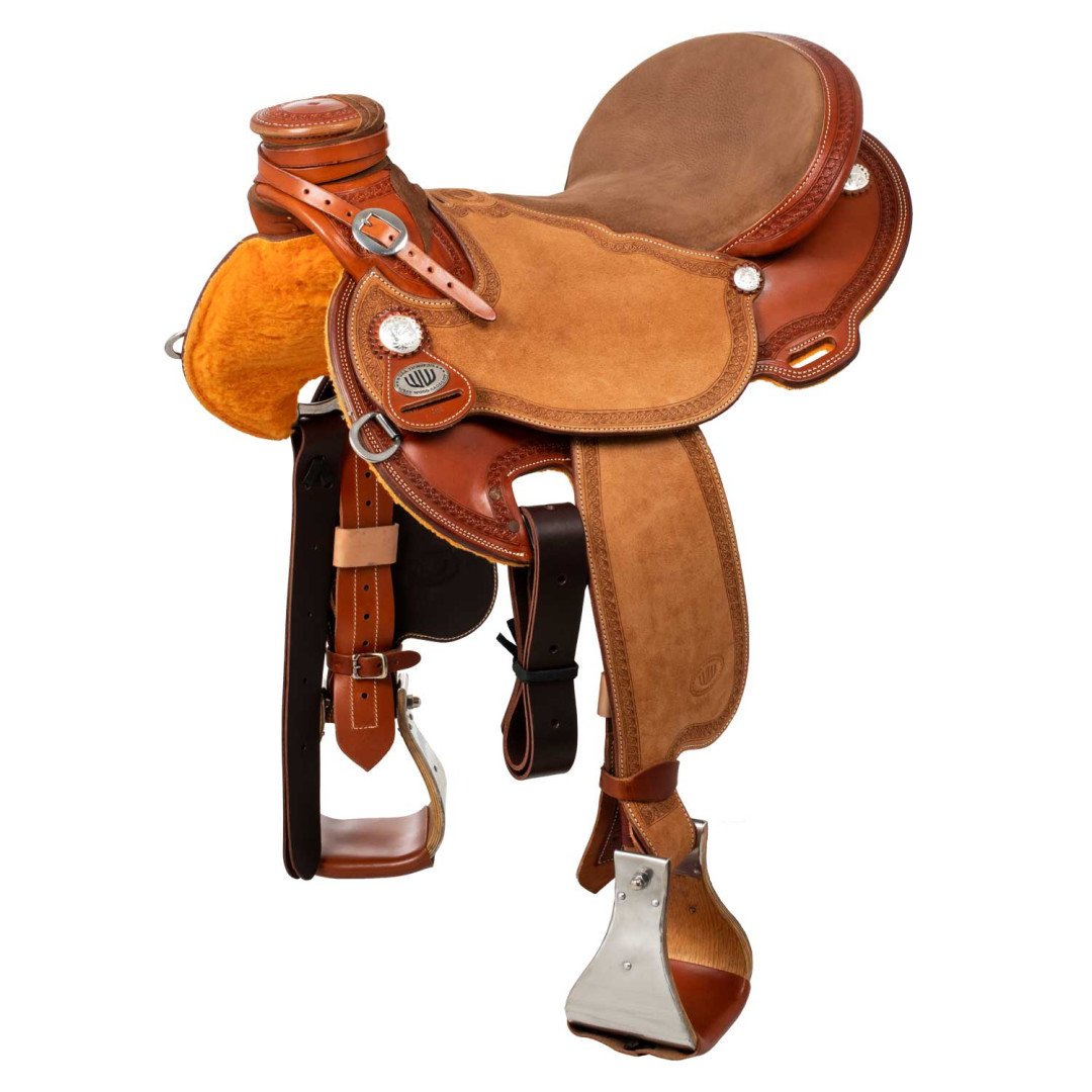 Saddle Westwood classic reining big butterfly cognac corner basket
