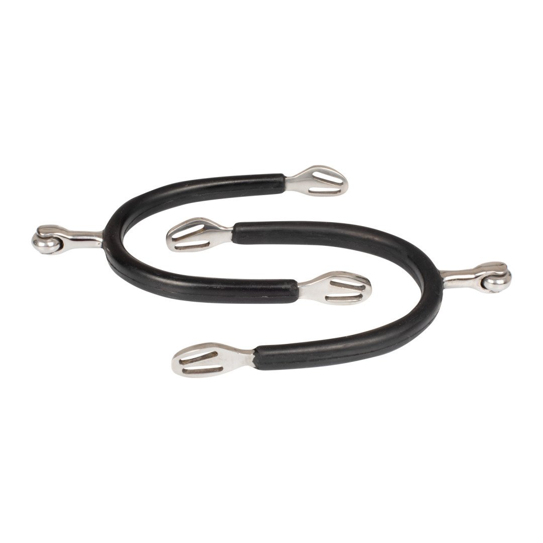 éperon inoxydable recouverte de caoutchouc