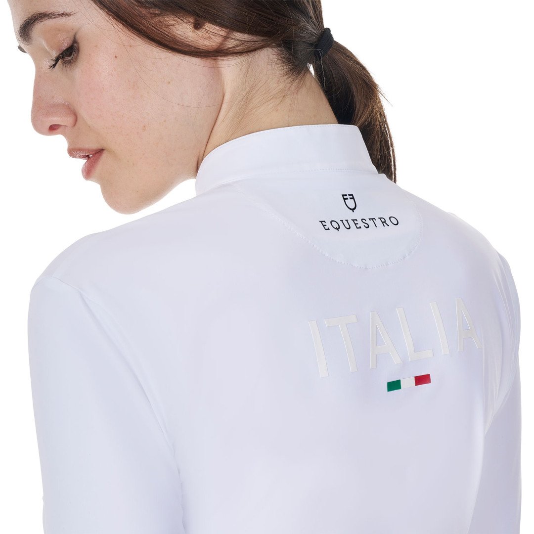 Home Polo donna da concorso manica lunga Equestro X FISE 77,87&nbsp;€
