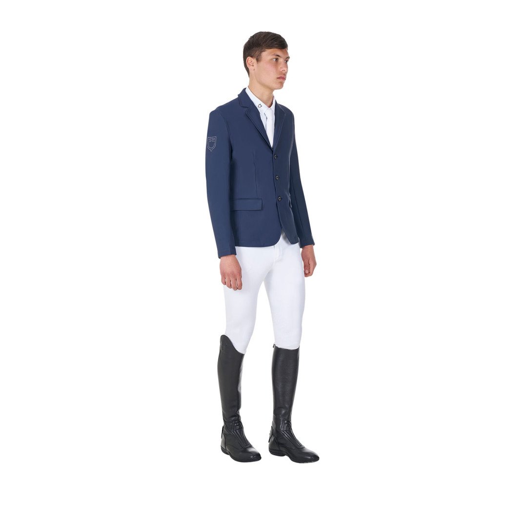 Início Giacca uomo da concorso tre bottoni Equestro X FISE 225,41&nbsp;€