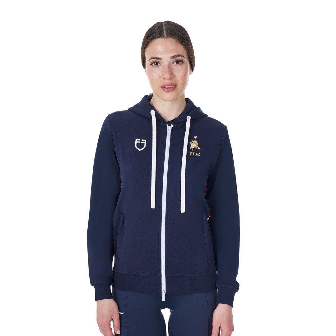 Home  Felpa donna con cappuccio Equestro X FISE 77,87 €