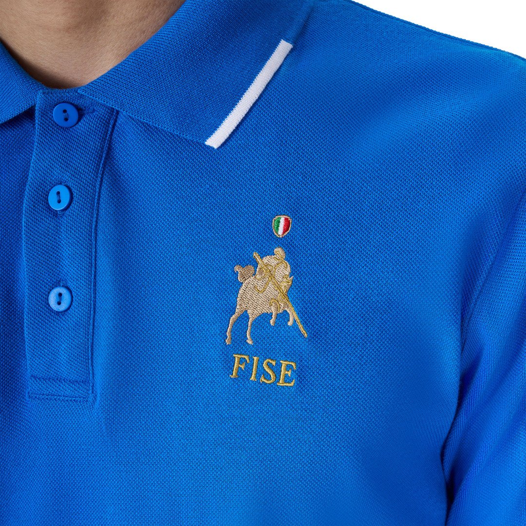 Maison Polo uomo da allenamento tre bottoni Equestro X FISE 53,28&nbsp;€