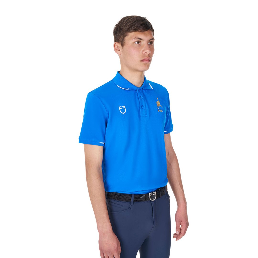 Maison Polo uomo da allenamento tre bottoni Equestro X FISE 53,28&nbsp;€