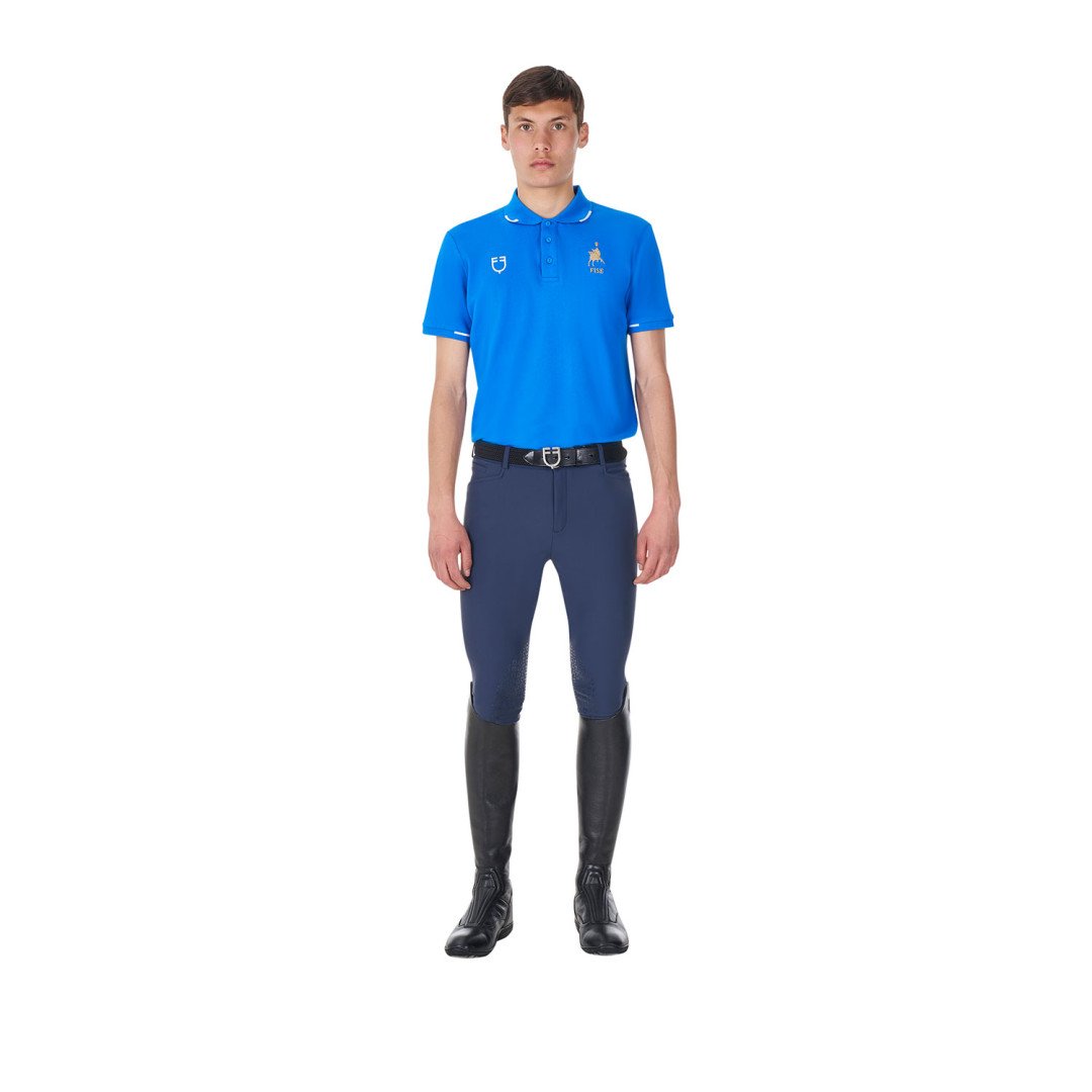 Maison Polo uomo da allenamento tre bottoni Equestro X FISE 53,28&nbsp;€