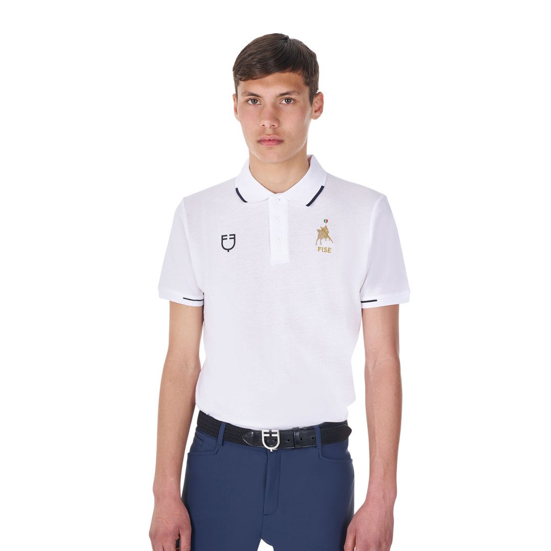 Inicio Polo uomo da allenamento tre bottoni Equestro X FISE 53,28&nbsp;€