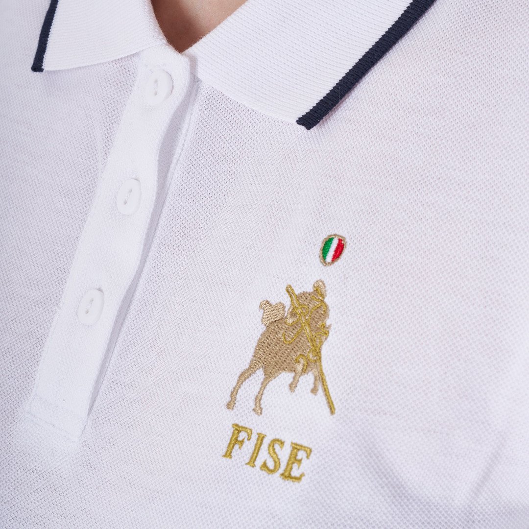 Startseite Polo donna da allenamento tre bottoni Equestro X FISE 53,28&nbsp;€