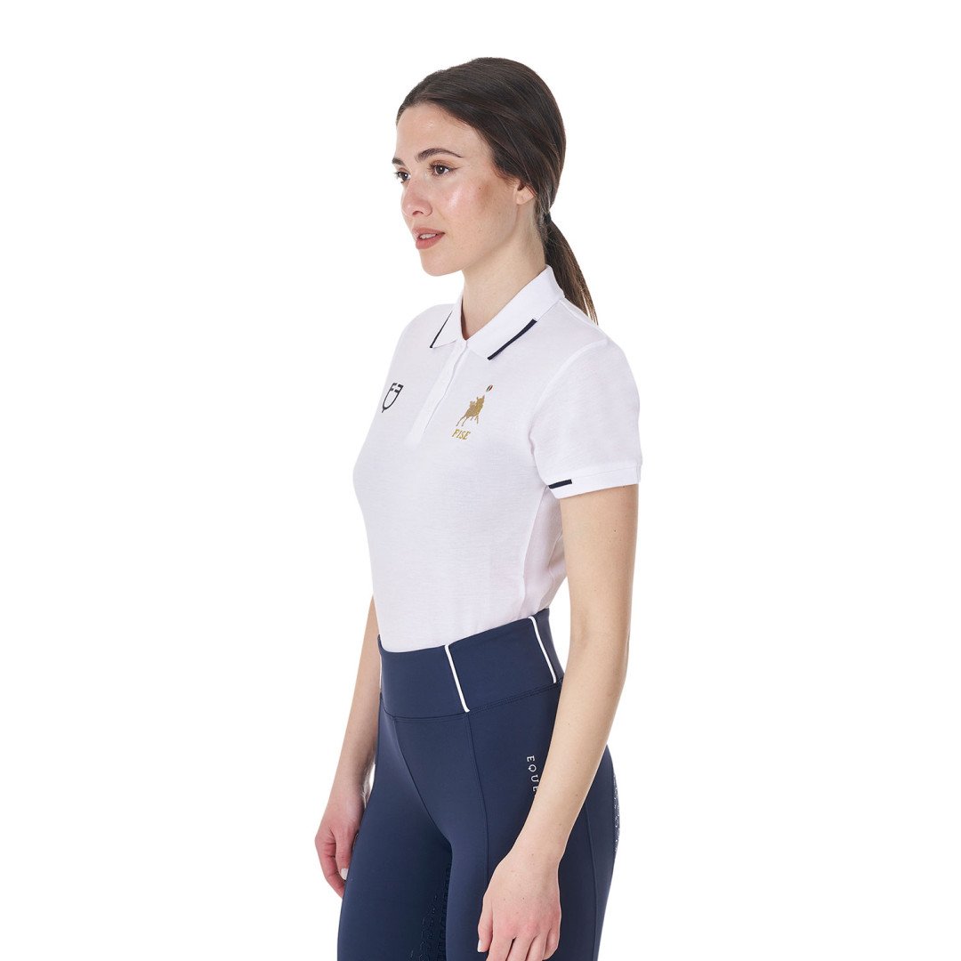 Startseite Polo donna da allenamento tre bottoni Equestro X FISE 53,28&nbsp;€