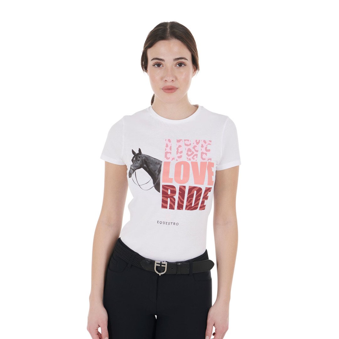 Crazy Horse Damen-Baumwoll-T-Shirt