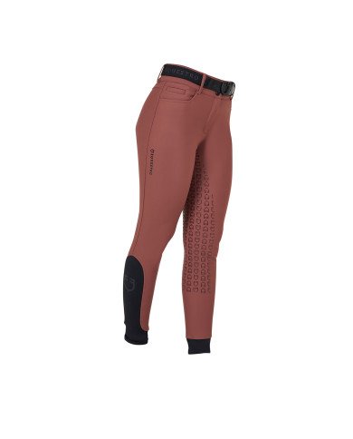 Women's high-waisted full grip trousers with lining