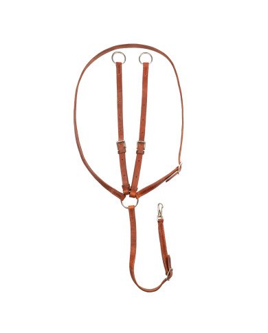 POOL'S Running martingale FAT LEATHER NECKLACE