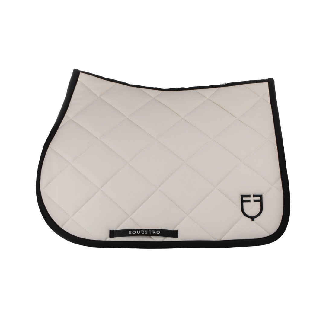 Equestro Jumping Saddlepad in Black Line Edition Technical Fabric
