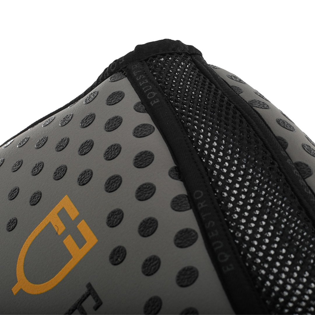 EQ Compensator In Mfoam With Grip. Perforated Fabric On The Gar. Yellow Logo.
