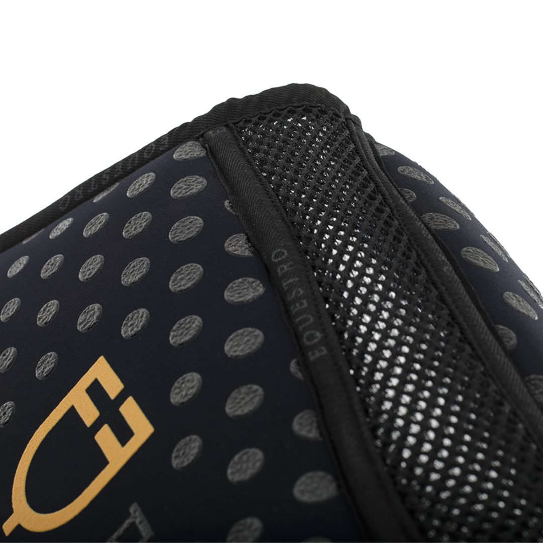 EQ Compensator In Mfoam With Grip. Perforated Fabric On The Gar. Yellow Logo.