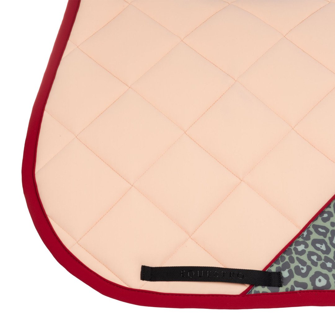 Jumping Saddlepad in technical fabric with leopard print insert