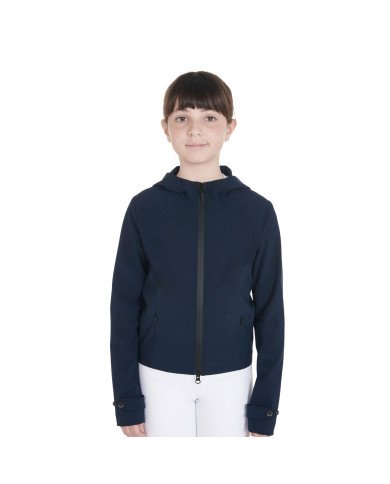 Kids' Slim Fit Softshell Jacket in Technical Fabric
