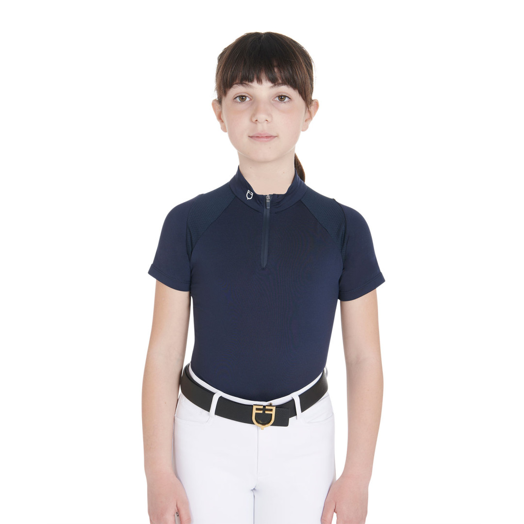 Polo de entrenamiento técnico júnior SS Zip Polo de entrenamiento técnico júnior SS Zip