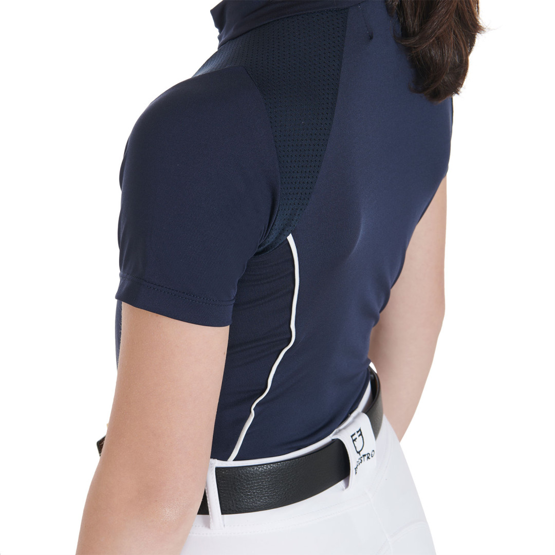 Polo de entrenamiento técnico júnior SS Zip Polo de entrenamiento técnico júnior SS Zip