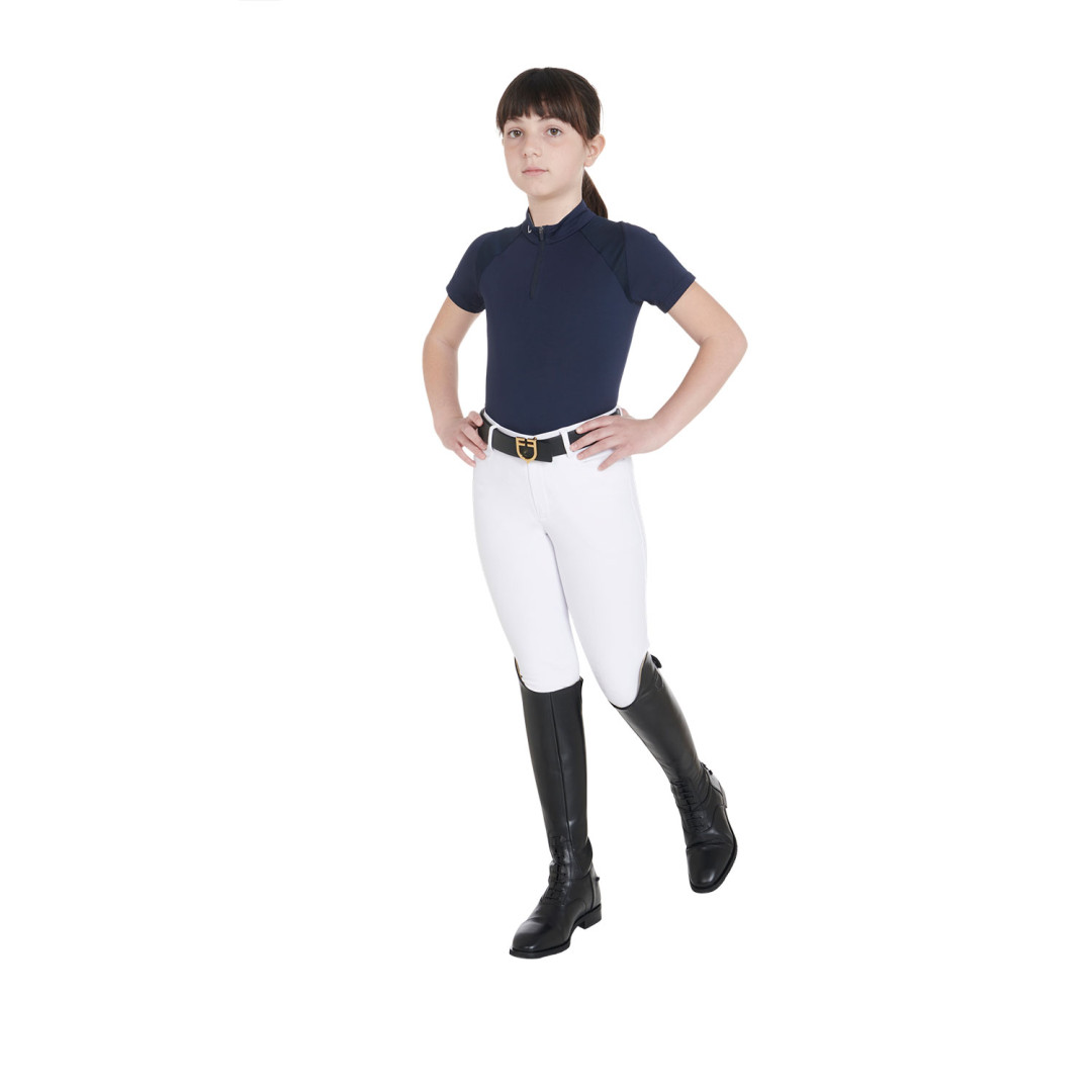 Polo d'entraînement technique Junior SS Zip Polo d'entraînement technique Junior SS Zip