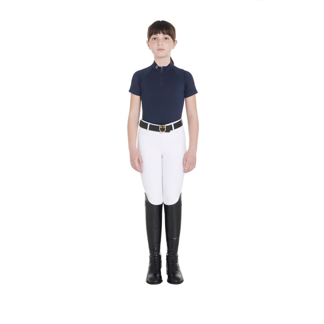 Polo de entrenamiento técnico júnior SS Zip Polo de entrenamiento técnico júnior SS Zip