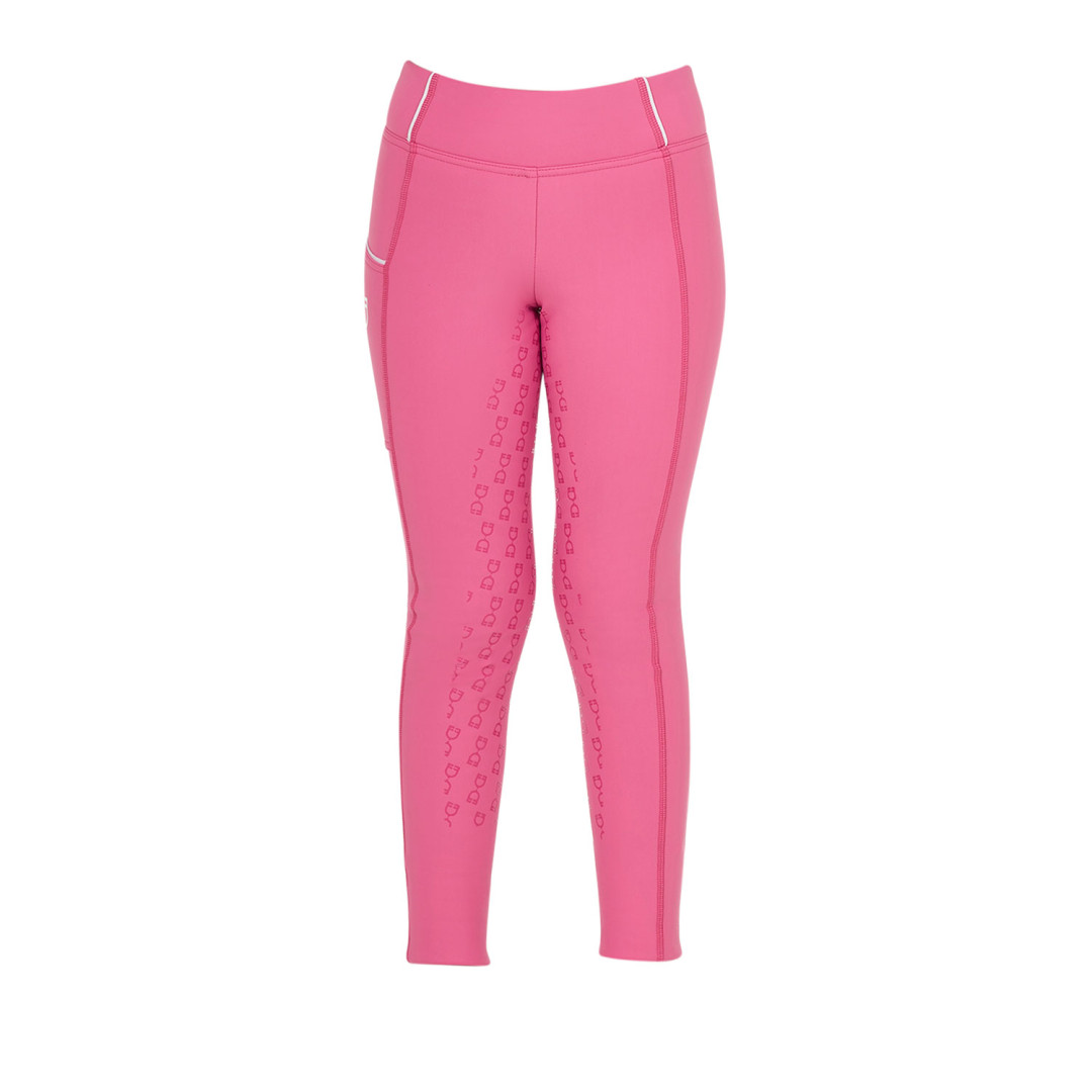 Leggins bambina slim fit grip con logo Leggins bambina slim fit grip con logo