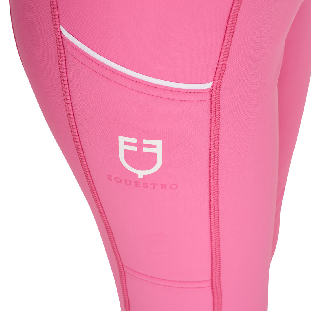 Leggins bambina slim fit grip con logo Leggins bambina slim fit grip con logo