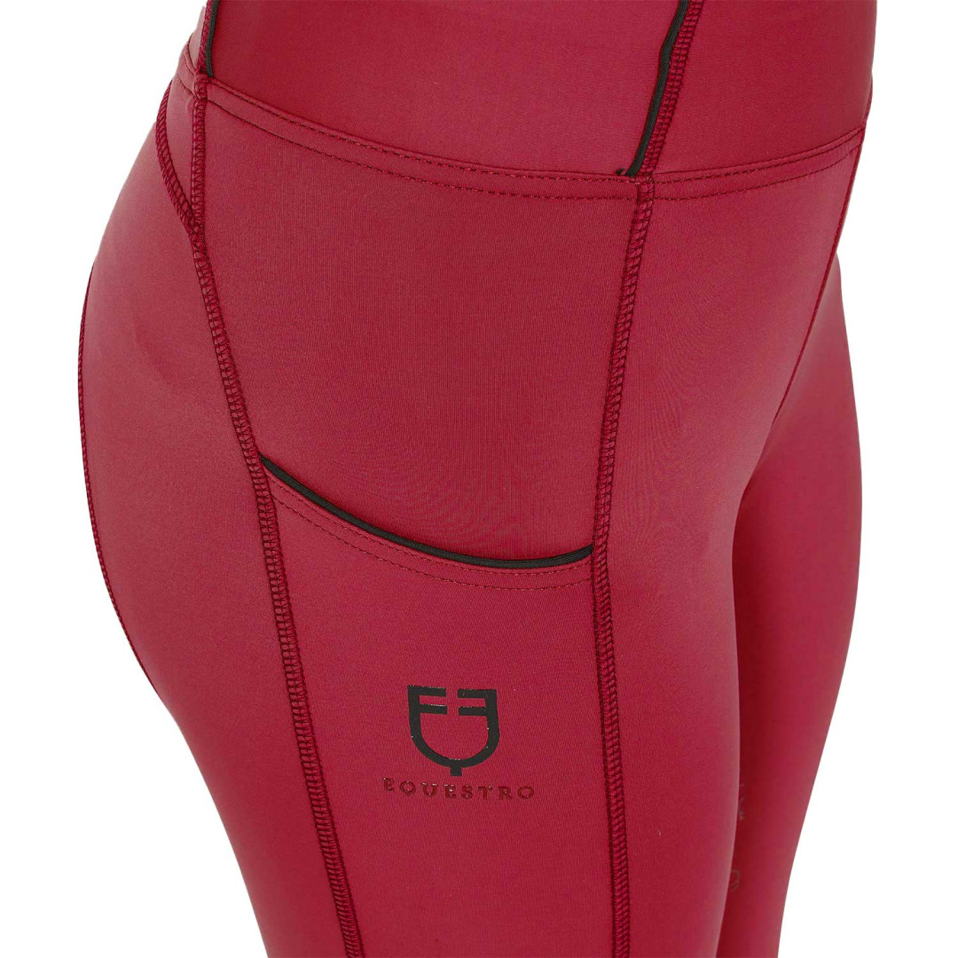 Leggins bambina slim fit grip con logo Leggins bambina slim fit grip con logo