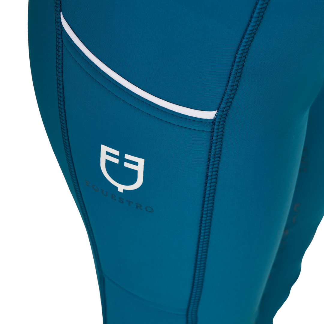 Leggins bambina slim fit grip con logo Leggins bambina slim fit grip con logo