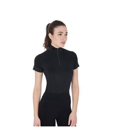 Base Layer Donna Equestro Manica Corta In Tessuto Tecnico