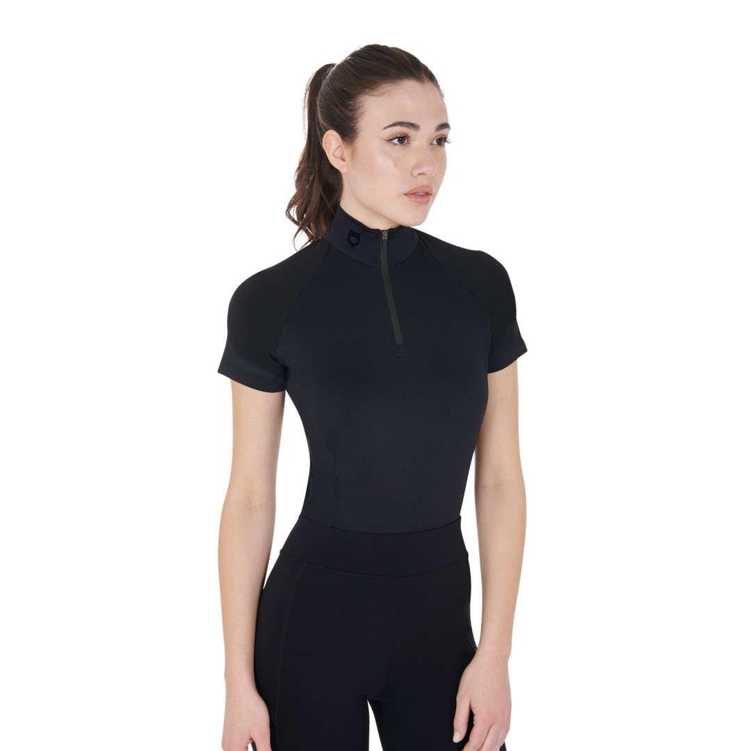 Base Layer Donna Equestro Manica Corta In Tessuto Tecnico Base Layer Donna Equestro Manica Corta In Tessuto Tecnico