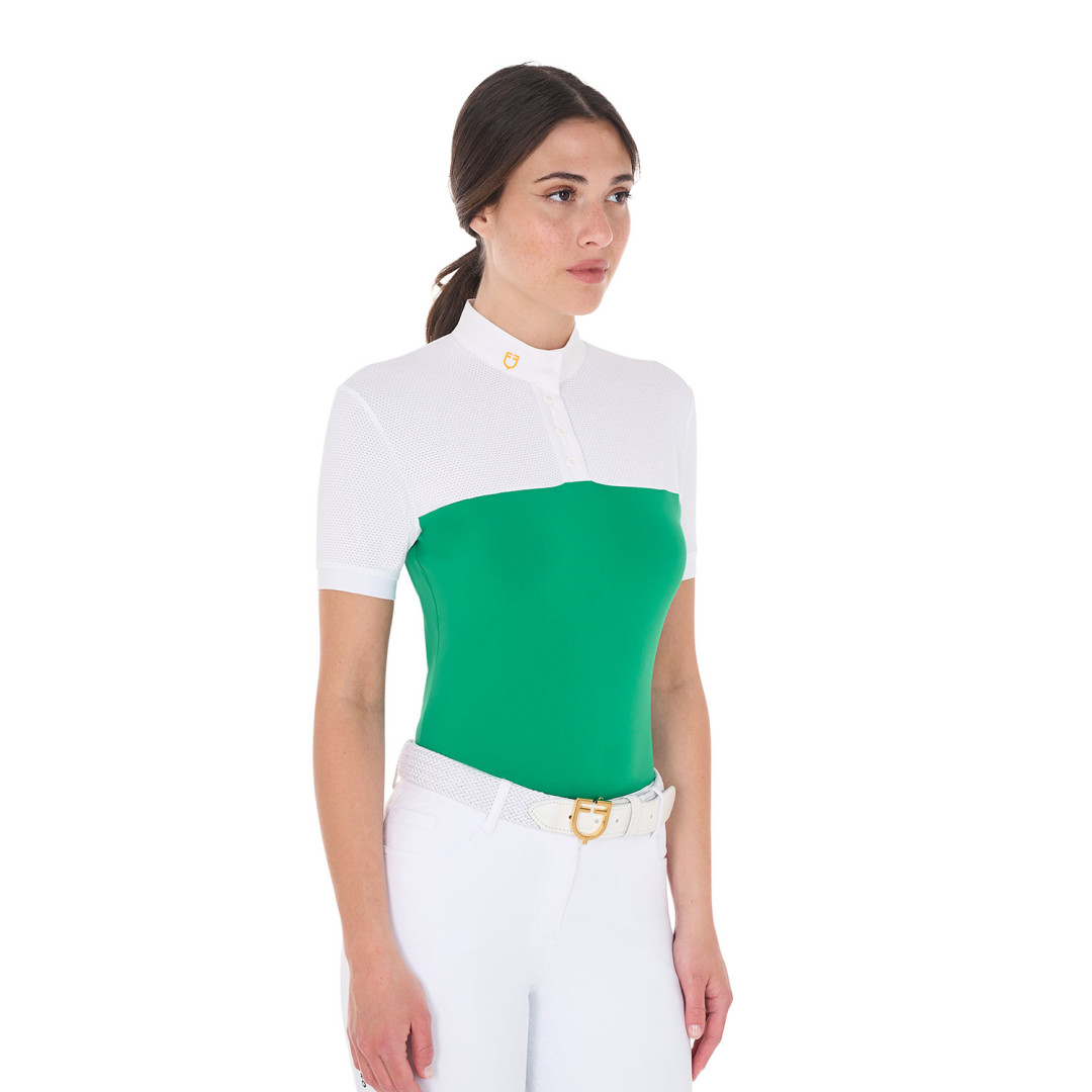Polo Femme SS Boutons 1 2 Mesh Polo Femme SS Boutons 1 2 Mesh